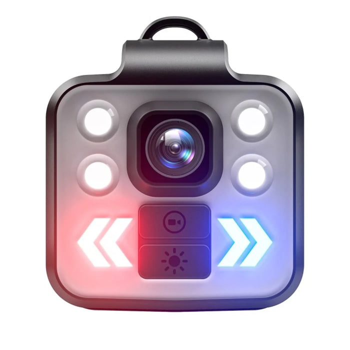 Collar Clip Sports Camera Portable Outdoor Mini Recording Camera with LED Flashlight - 2