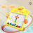 Cartoon Duck Magnetic Drawing Board Magnetic Dot Art Doodle Board for Boys Girls Gift - Size S - 1