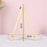 Wooden Tabletop Easel Desktop Holder Stand Triangle Frame for Painting Art Display - Small Easel - 1