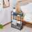 DULCII 3 Tier End Table Side Table Small Nightstand with Magazine Rack (MOQ: 300) - 2