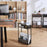 DULCII 3 Tier End Table Side Table Small Nightstand with Magazine Rack (MOQ: 300) - 3