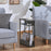 DULCII 3 Tier End Table Side Table Small Nightstand with Magazine Rack (MOQ: 300) - 4