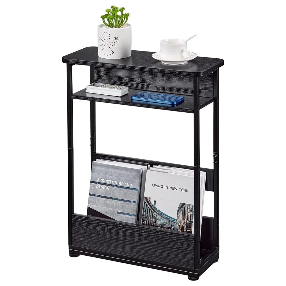 DULCII Small End Table with Magazine Holder Bedside Table for Living Room Bedroom (MOQ: 300) - 1