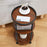 DULCII 8663-C 4-Leg Small Round Table Wooden Top Side End Table with Metal Frame, 300 x 300 x 550mm - Cherry - 6