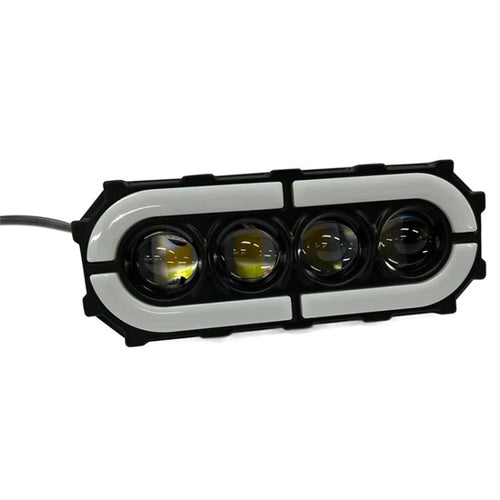 V73 4-LED Electric Bike Motorcycle Modified LED Light Waterproof Flashing Light - 1