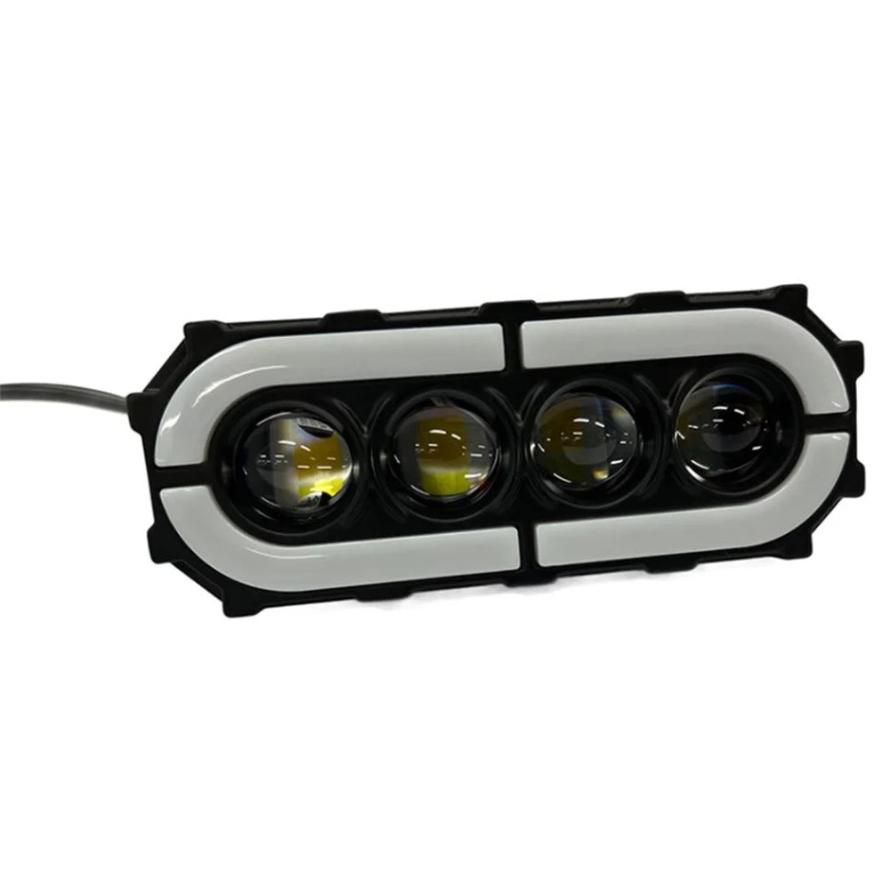 V73 4-LED Electric Bike Motorcycle Modified LED Light Waterproof Flashing Light - 1