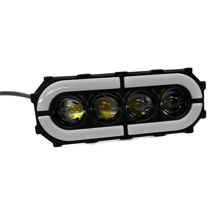 V73 4-LED Electric Bike Motorcycle Modified LED Light Waterproof Flashing Light - 1