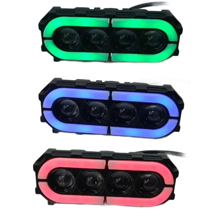 V73 4-LED Electric Bike Motorcycle Modified LED Light Waterproof Flashing Light - 7