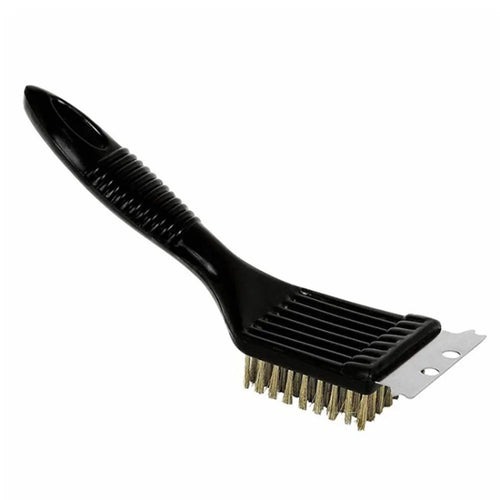 BBQ Grill Brass Wire Brush Stainless Steel Cleaning Brush with Comfortable Handle for Grill Cooking Grates - 1