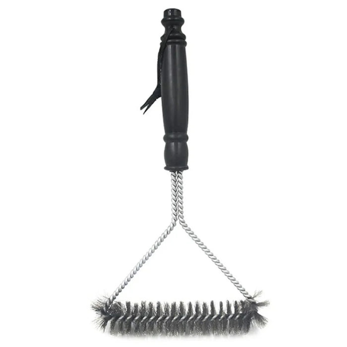 BBQ Grill Cleaning Brush 12-Inch Y-Shaped Curl Bristle Brush Grill Cleaning Tool - 1