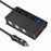 180W Car Charger 3 Cigarette Lighter Sockets 4 USB Ports QC3.0 Phone Fast Charging Adapter - Black - 2