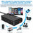 180W Car Charger 3 Cigarette Lighter Sockets 4 USB Ports QC3.0 Phone Fast Charging Adapter - Black - 7