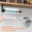 Paper Towel Holder with Damping Toilet Paper Stand Roll Holder for Bathroom Kitchen - Black - 2