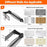 Paper Towel Holder with Damping Toilet Paper Stand Roll Holder for Bathroom Kitchen - Black - 6