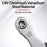 Chrome Vanadium Steel Magnetic Two-Way Ratchet Screwdriver Repair Tool with 4 Bits - Grey - 2