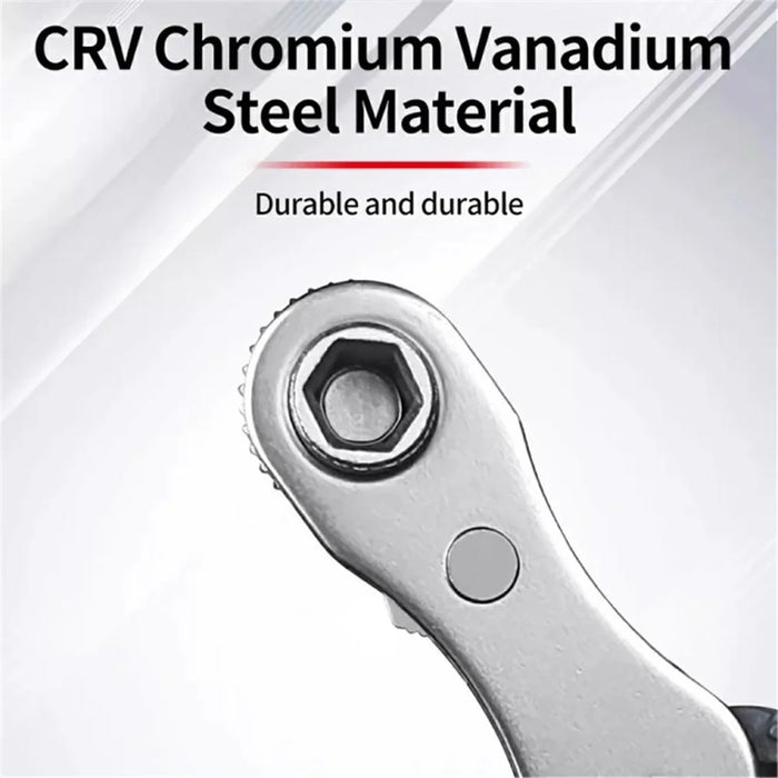 Chrome Vanadium Steel Magnetic Two-Way Ratchet Screwdriver Repair Tool with 4 Bits - Grey - 2