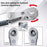 Chrome Vanadium Steel Magnetic Two-Way Ratchet Screwdriver Repair Tool with 4 Bits - Grey - 3