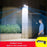 Solar LED Street Light Human Body Sensor LED Waterproof Outdoor Garden Wall Lamp - Black / White Light - 2