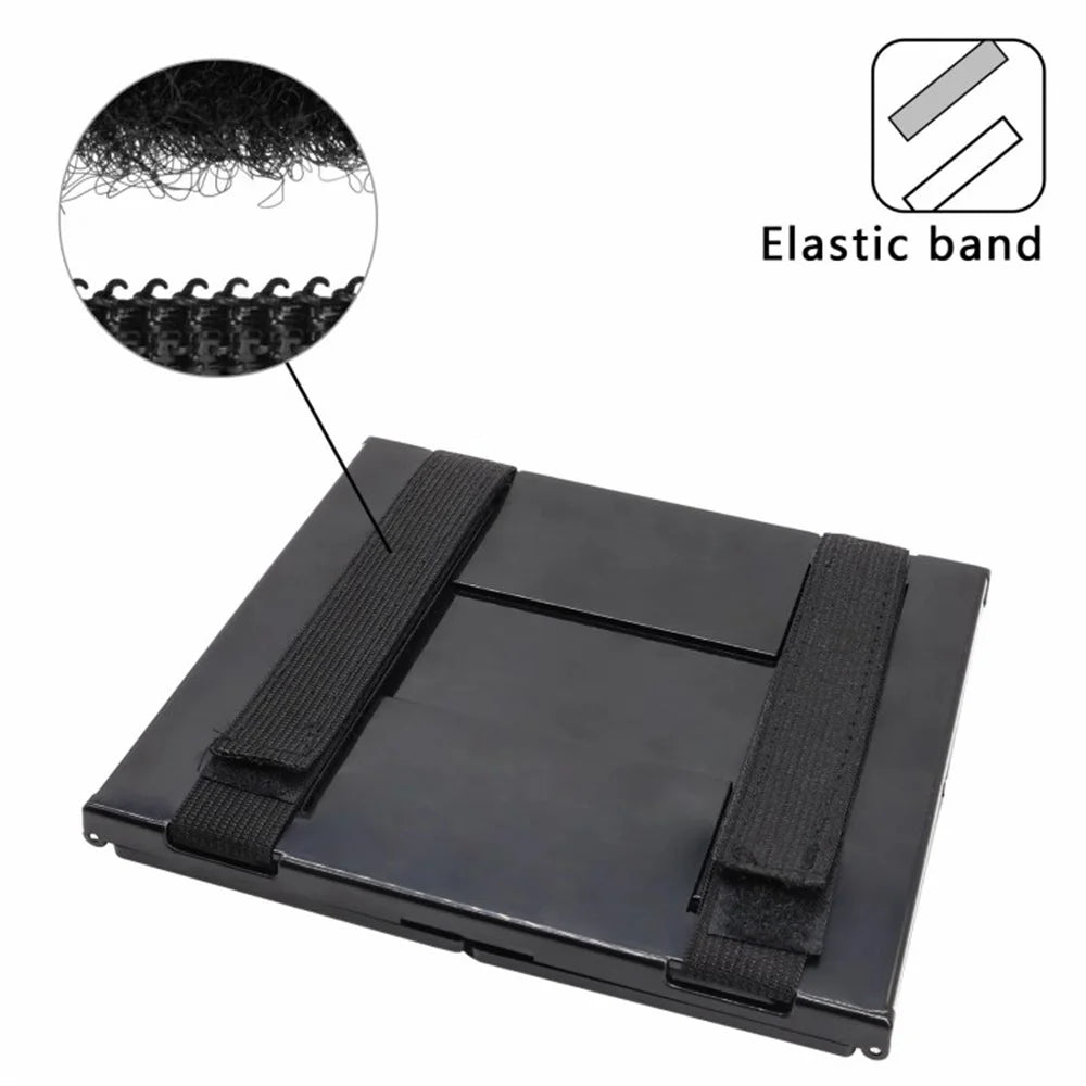 Car Sun Visor Wide View Collapsible Tri-Fold Makeup Mirror Auto Sunshade Cosmetic Mirror - 3