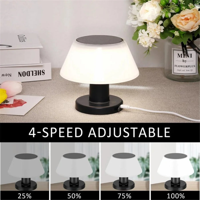 IP54 Waterproof Outdoor Solar Table Lamp 4 Gears Adjustable Indoor Desk Light - 2