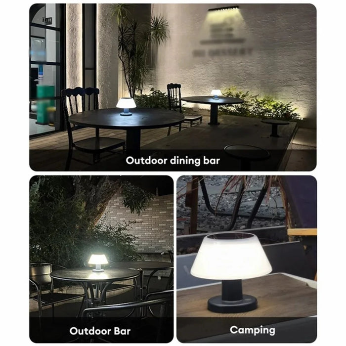 IP54 Waterproof Outdoor Solar Table Lamp 4 Gears Adjustable Indoor Desk Light - 4