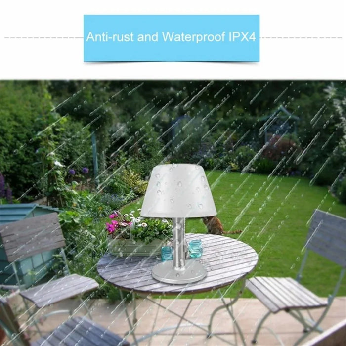 10 LED Solar Table Lamp IPX4 Waterproof Stainless Steel Outdoor Reading Light - 3