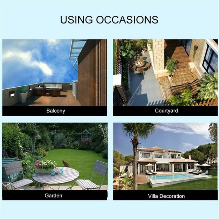 10 LED Solar Table Lamp IPX4 Waterproof Stainless Steel Outdoor Reading Light - 4