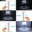 10 LED Solar Table Lamp IPX4 Waterproof Stainless Steel Outdoor Reading Light - 5