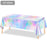 Iridescent Tablecloth Birthday Party Table Cloth Plastic Disposable Table Cover - 137x183cm - 1