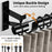 4Pcs Aluminum Alloy Curtain Single Rod Bracket Roman Rod Base Support Rack - Black - 2