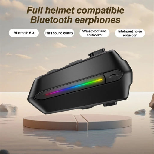 C5S Motorcycle Helmet Bluetooth-compatible Headset Noise Reduction Waterproof Motorbike Rider Headphone - Soft Microphone - 2
