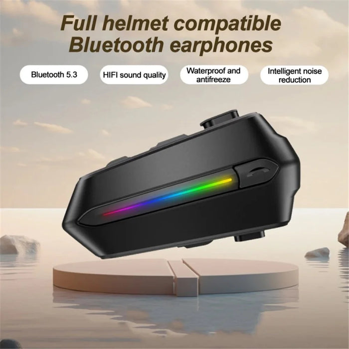 C5S Motorcycle Helmet Bluetooth-compatible Headset Noise Reduction Waterproof Motorbike Rider Headphone - Soft Microphone - 2