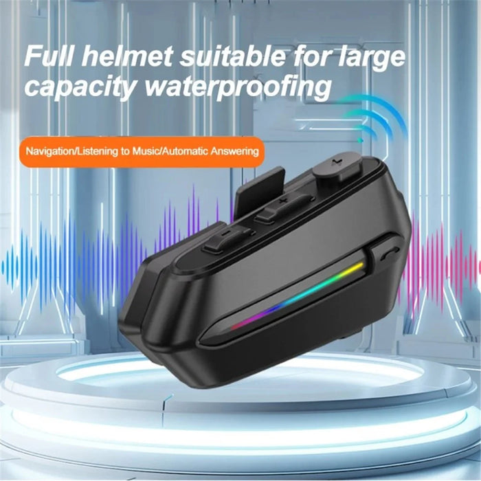 C5S Motorcycle Helmet Bluetooth-compatible Headset Noise Reduction Waterproof Motorbike Rider Headphone - Soft Microphone - 6
