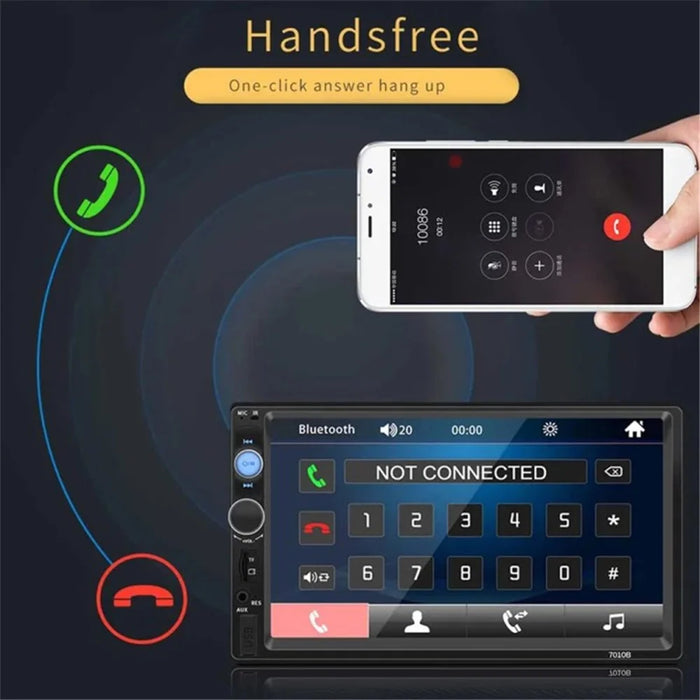 7010B 7-inch Car MP3 / MP5 Player Multi-Function Car Bluetooth-compatible Amplifier FM Radio - 3