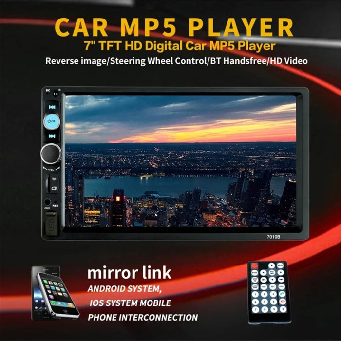 7010B 7-inch Car MP3 / MP5 Player Multi-Function Car Bluetooth-compatible Amplifier FM Radio - 4
