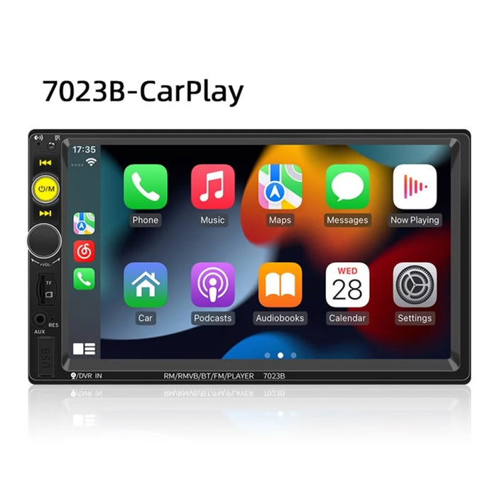 F7023C 2 Din 7 Inch Touch Screen Car Player FM Radio Bluetooth-compatible Stereo Auto MP5 Player - Carplay - 1