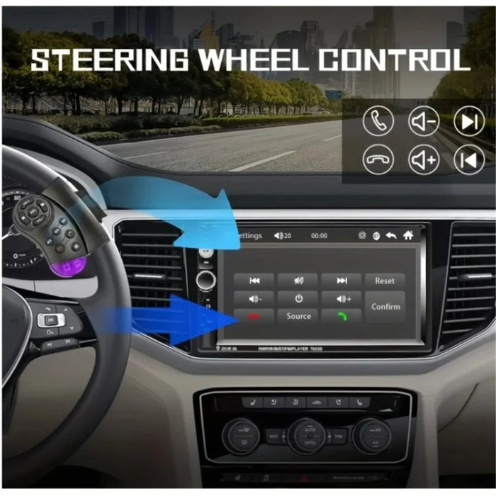 F7023C 2 Din 7 Inch Touch Screen Car Player FM Radio Bluetooth-compatible Stereo Auto MP5 Player - Carplay - 4