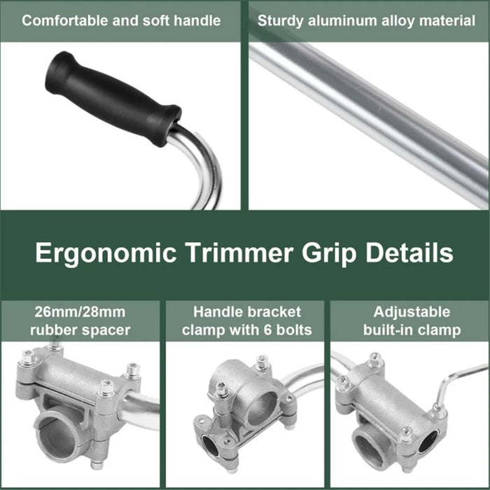 Weed Eater Handle String Trimmer Handle Ergonomic Grip for Lawn Care Landscaping Yard Trimming - 5