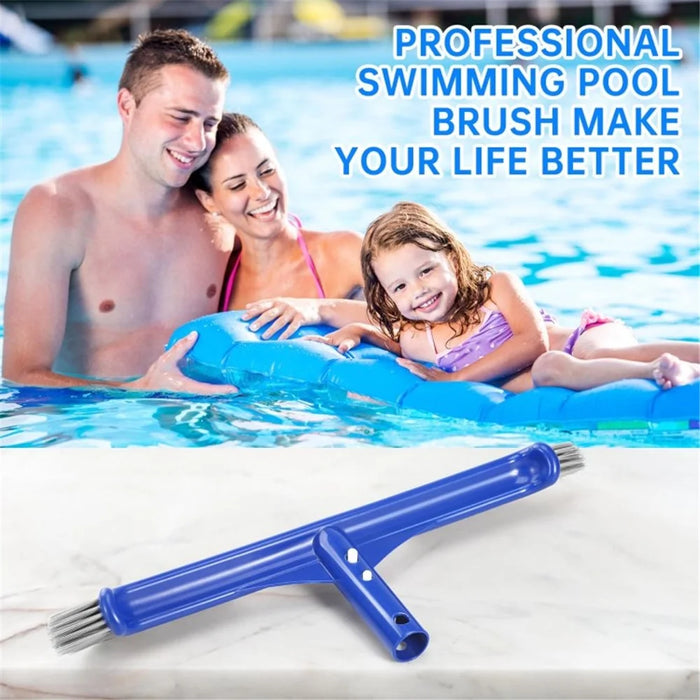 17.5-inch Pool Brush for Cleaning Pool Walls Nylon Bristles Curved Ends Pool Scrub Brush - 6