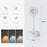 Rechargeable Spotlight Electric Free Wiring Indoor Wall Light Spotlight Smart LED Human Body Sensor Lamp - White - 1