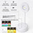 Rechargeable Spotlight Electric Free Wiring Indoor Wall Light Spotlight Smart LED Human Body Sensor Lamp - White - 7