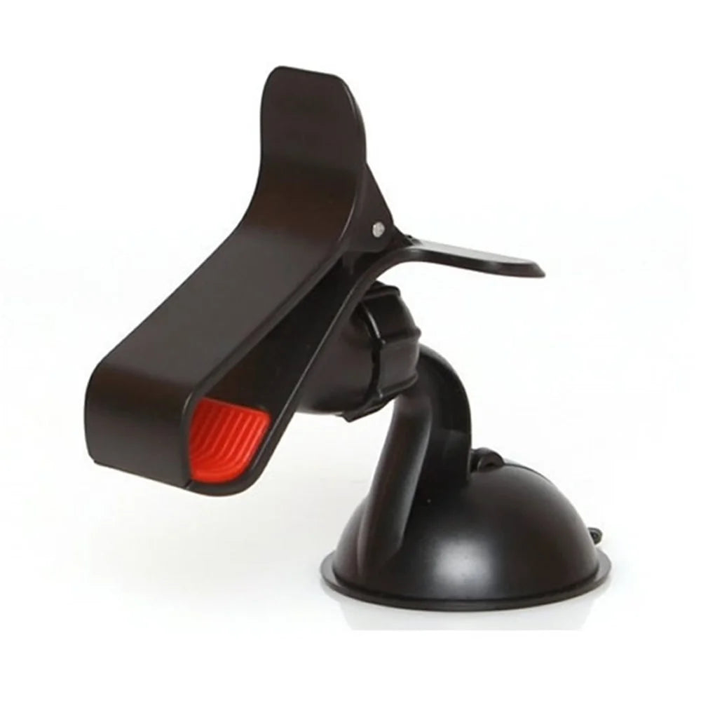 Black 360 Rotary Car Clamp Mount Phone Holder for iPhone Samsung Sony LG GPS PDA Etc, Max Width: 9.5cm - 1