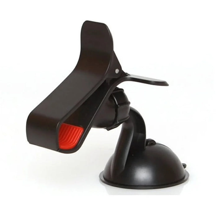Black 360 Rotary Car Clamp Mount Phone Holder for iPhone Samsung Sony LG GPS PDA Etc, Max Width: 9.5cm - 1