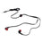 LANGSDOM JD88 3.5mm Flat Cable In-ear Stereo Earphone w /  Mic for iPhone Samsung HTC - Black - 2
