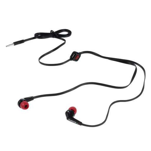 LANGSDOM JD88 3.5mm Flat Cable In-ear Stereo Earphone w /  Mic for iPhone Samsung HTC - Black - 2