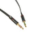 Noodle Shape Smartphone Headset to PC Adapter Cable, Convert 3.5mm Plug to Dual Mic/Audio 3.5mm - Black - 2