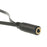 Noodle Shape Smartphone Headset to PC Adapter Cable, Convert 3.5mm Plug to Dual Mic/Audio 3.5mm - Black - 3