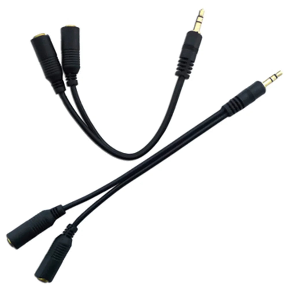 Brand New 3.5mm Male to 2 Female Audio Splitter Adapter Cable - 2
