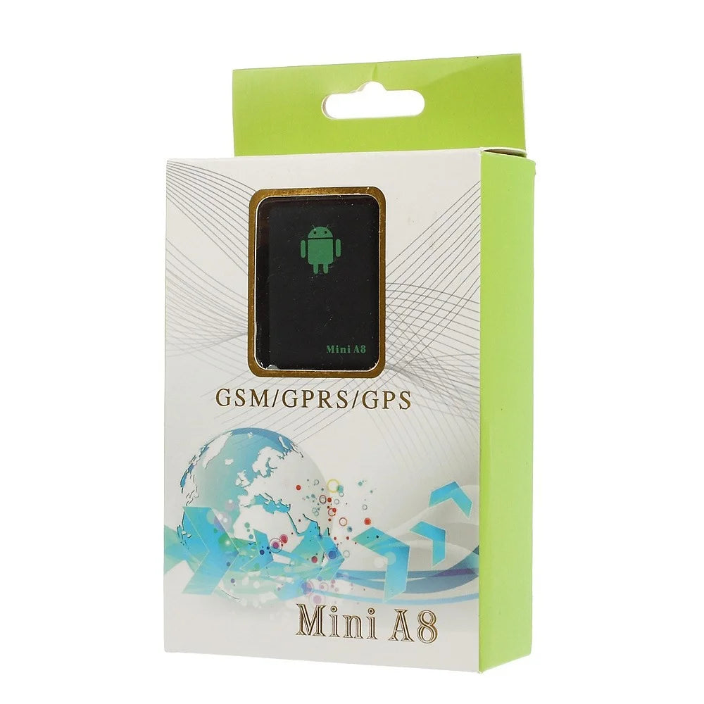 Mini A8 Real Time GPS Monitor Tracker w/ SOS Emergency Call GSM / GPRS / GPS - Black - 6