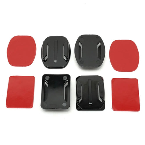 2 Curved Surface + 2 Flat Surface Adapters + 4 Adhesive Mount Stickers for GoPro Hero 1 2 3 - 1